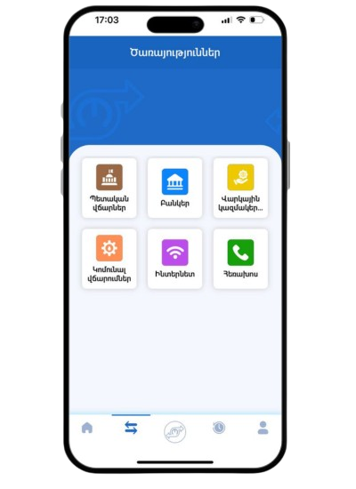 Application screen